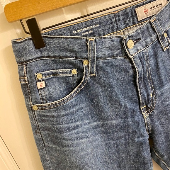 AG EX-BOYFRIEND SLIM JEANS SLOUCHY SLIM WOMENS SIZE 27 AG STRAIGHT LEG JEANS - Picture 12 of 16